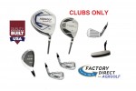 MENS LEFT HAND AGXGOLF TEC EXECUTIVE GOLF CLUB SET: CADET, REGULAR, OR TALL LENGTH INCLUDES PUTTER: OPTIONAL BAG